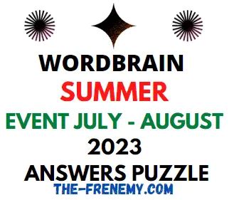 WORBRAIN 2 SUMMER EVENT DAY 19 AUGUST 21 2023 ANSWERS FOR TODAY FRISBEE, DECKCHAIR. . Wordbrain summer event 2023